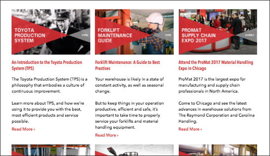 Material Handling News from Raymond Handling Consultants