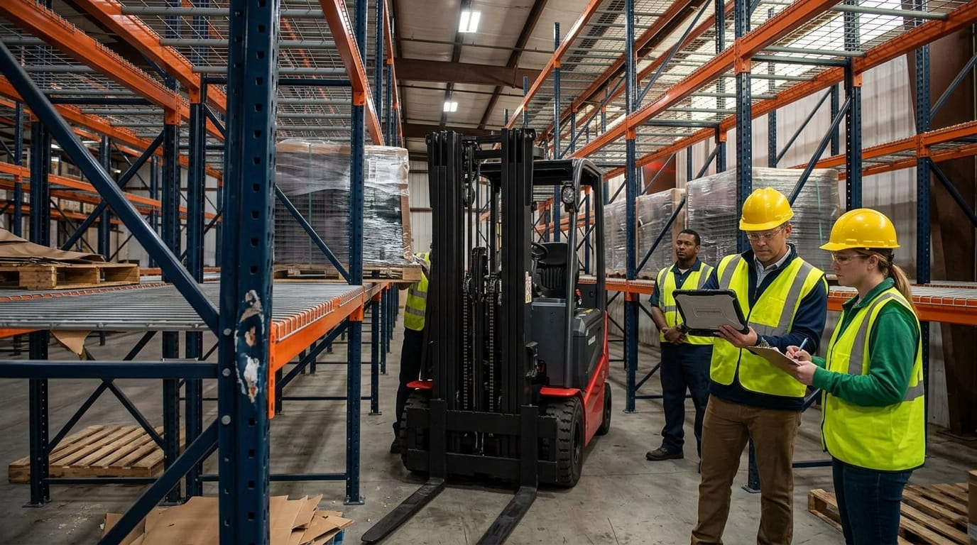 how to manage pallet rack damage