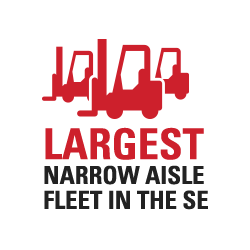 Raymond Handling, Largest Narrow Aisle Fleet in SE